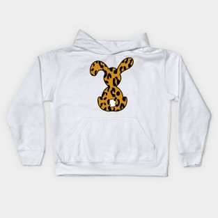 Leopard Print bunny Kids Hoodie